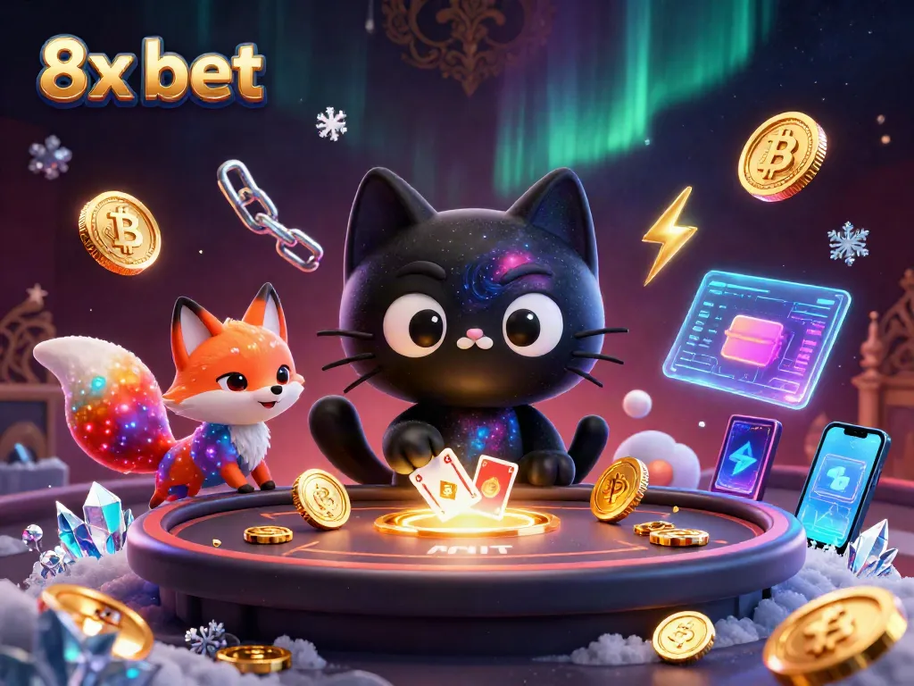 Engage in thrilling games at 8x bet with cosmic elements and vibrant characters captivating the casino atmosphere.